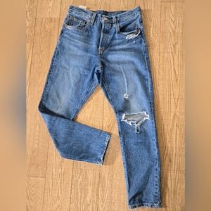 VINTAGE Levi's | 501's Skinny Jeans in Blue, Size …
